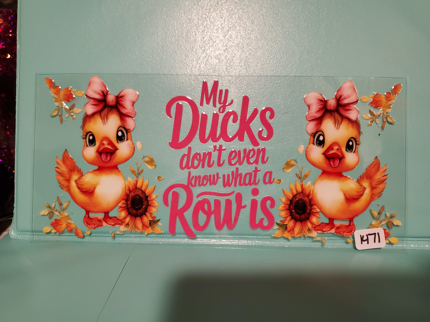 Ducks in row