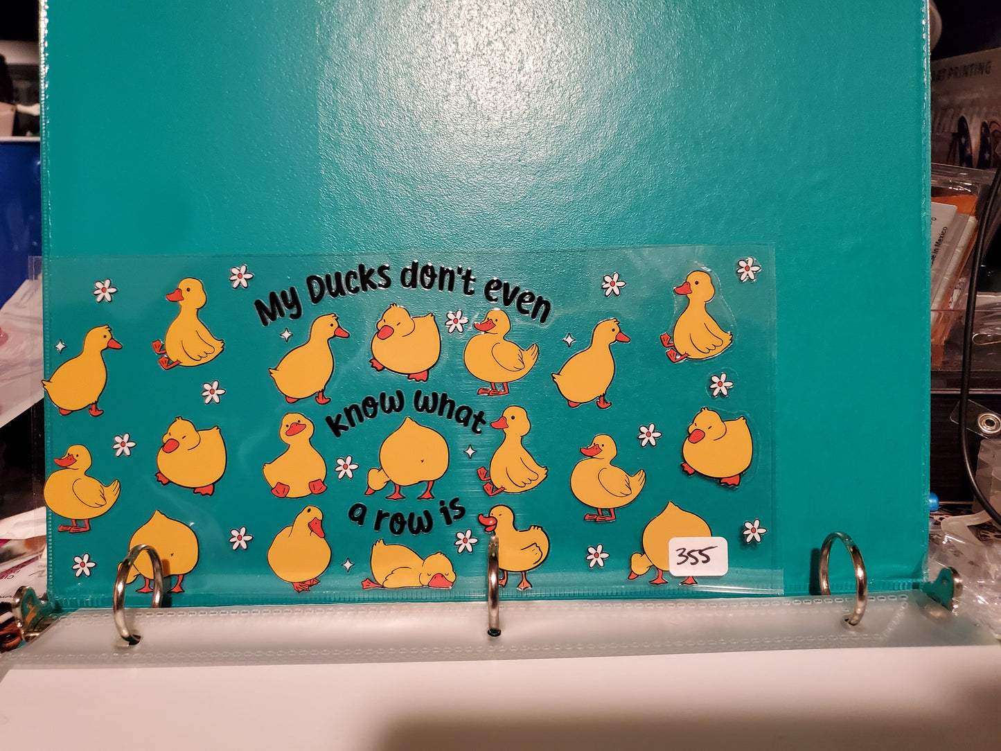 Duckies dont even know what a row is 355