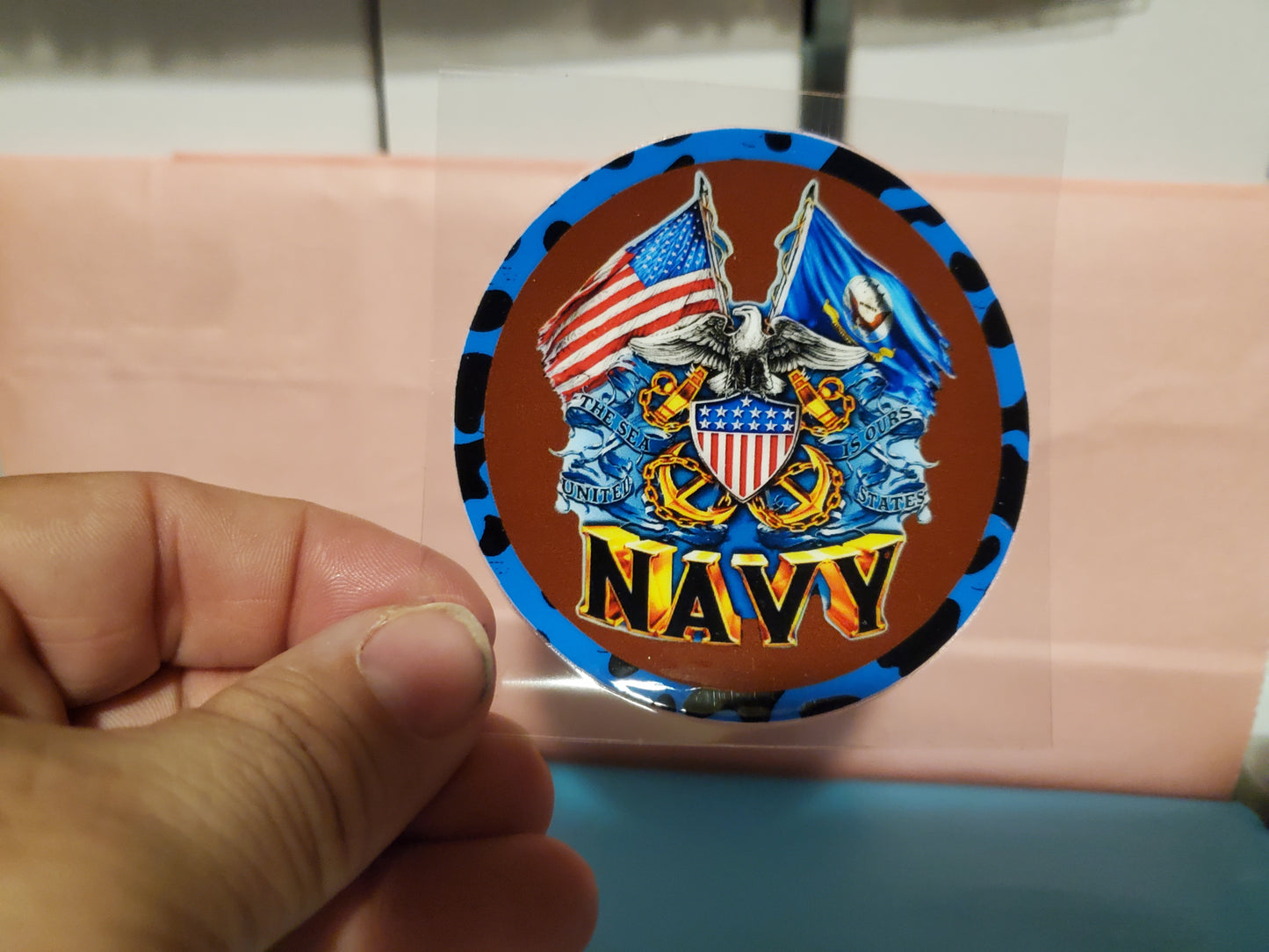 Navy Ornament Wrap