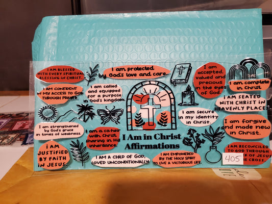 I am in Christ Addirmations 405