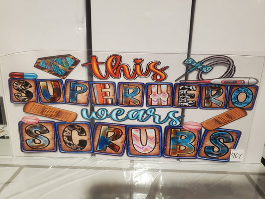 Superhero Wears Scrubs 907