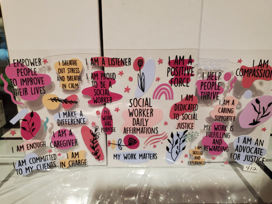 Social Worker Daily Affirmations 412