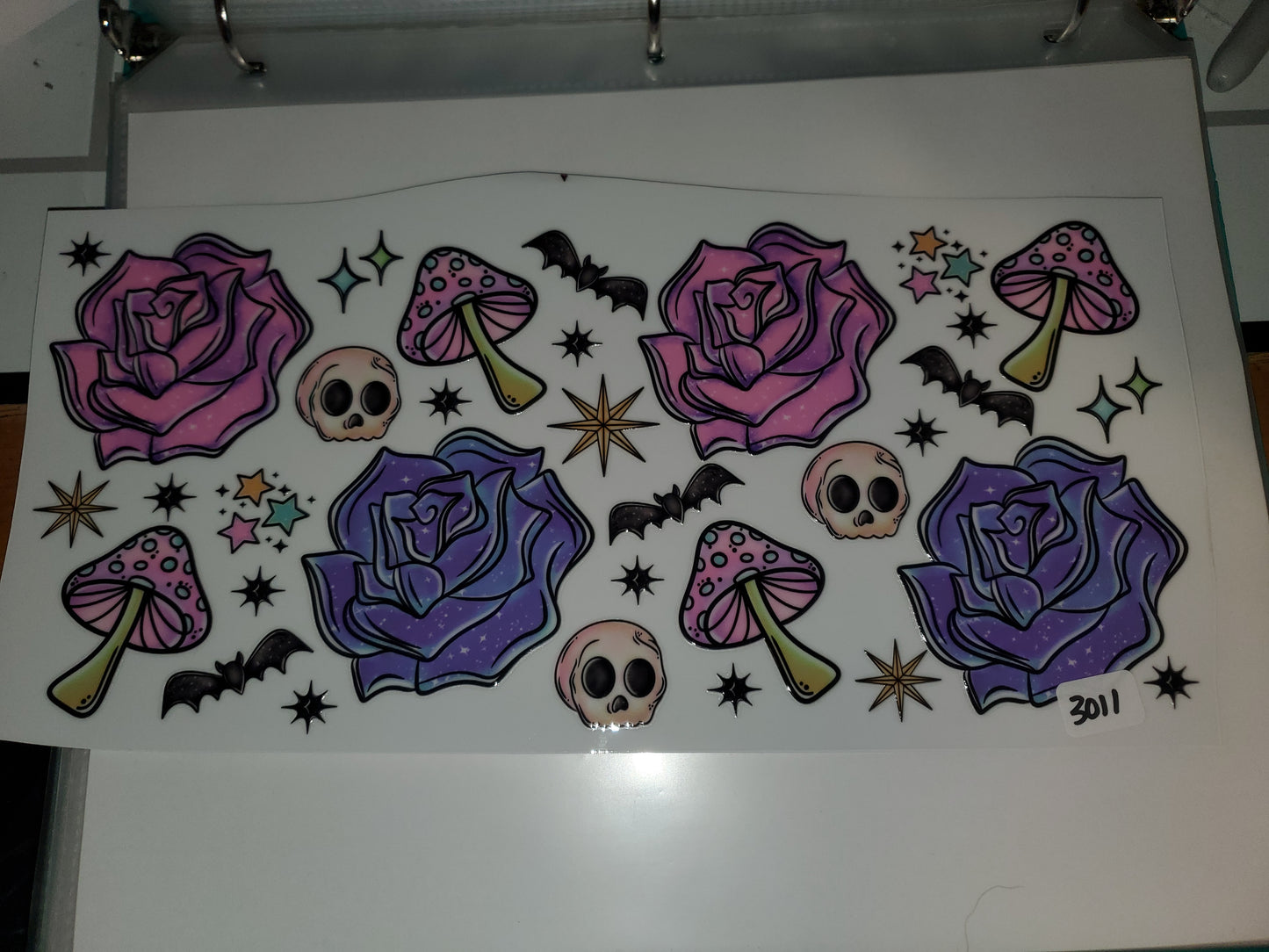 Flowers & Skull 40oz. 3011