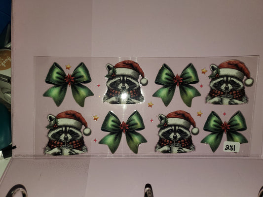 Christmas Racoon 281