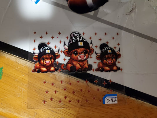 Cow with Beanie Mini 542